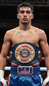 Boxing Middleweight Wearing Waistband Intense Weaving Hook