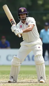 Cricket Tail Ender Wearing White Pants Focused Striking