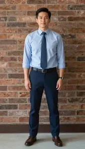 Male Administrative Clerk Portrait Stock Photo