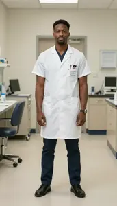 Male Attending Anesthesiologist Professional Stock Image