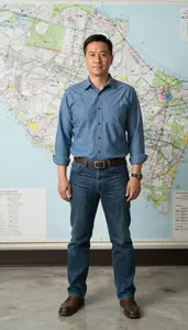 Male Cartographers And Photogrammetrists Professional Stock Image