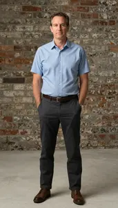 Male Condensed Matter Physicist Portrait Stock Photo