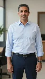 Male Corporate Recruiter Professional Stock Image