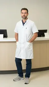 Male Dental Receptionist Portrait Stock Photo