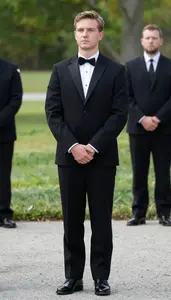 Male Funeral Arranger Stock Photo