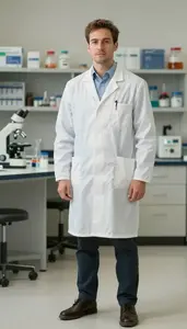 Male Immunologist Portrait Stock Photo