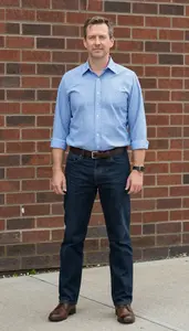 Male Journalist Professional Stock Image
