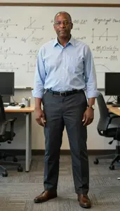 Male Mathematical Statistician Professional Stock Image