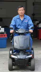 Male Mobility Scooter Repairer Stock Photo