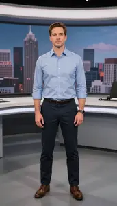 Male News Analysts Reporters And Journalists Professional Stock Photo