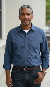 Male Political Geographer Stock Photo