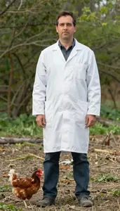 Male Poultry Scientist Portrait Stock Photo