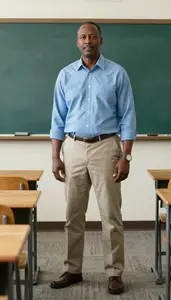 Male Public School Speech Therapist Professional Stock Image
