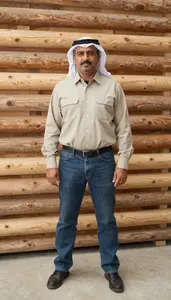Male Timber Management Specialist Professional Stock Image