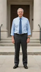 Male University Registrar Portrait Stock Photo