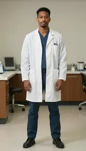 Male Veterinary Cardiologist Professional Stock Image