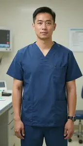 Male Veterinary Surgery Technologist Portrait Stock Photo