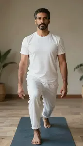 Male Yoga Instructor Stock Photo