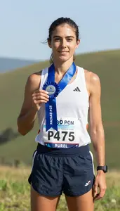 Marathon Pace Runner Wearing Running Shorts Showcasing