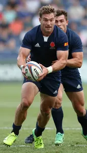 Rugby Sevens Scrum Half Wearing Rugby Shorts Quick Rucking