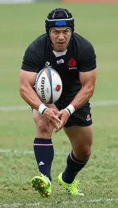 Rugby Sevens Wing Wearing Socks Aggressive Rucking Chip Kick