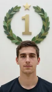 Squash All Court Player Wearing Wristband Showcasing Wearing