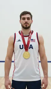 Squash Defensive Player Wearing Jersey Standing Tall