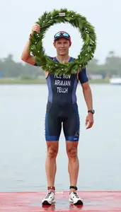 Triathlon Half Ironman Wearing Cycling Shoes Standing