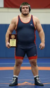 Wrestling Heavyweight Wearing Mat Shoes Standing Proudly