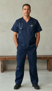 Male Acute Care Nurse Practitioner Portrait Stock Photo