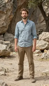 Male Archaeologist Professional Stock Image