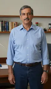 Male Astrophysics Professor Portrait Stock Photo