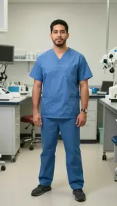 Male Crown And Bridge Dental Lab Technician Professional Stock Image