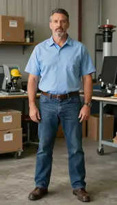 Male Customs Appraiser Professional Stock Photo