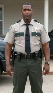 Male Deputy Sheriff Portrait Stock Photo