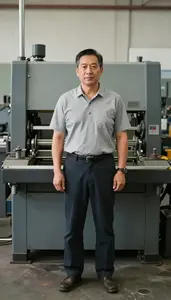 Male Four Slide Machine Setter Portrait Stock Photo