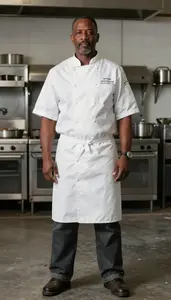 Male Institutional Cook Portrait Stock Photo