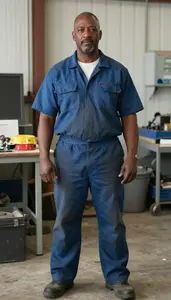 Male Marine Pipefitter Helper Stock Photo