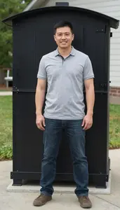 Male Mill Recorder Portrait Stock Photo