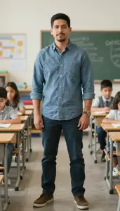 Male Nursery School Teacher Stock Photo