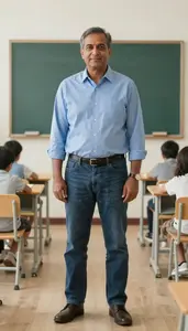 Male Nursery Teacher Portrait Stock Photo