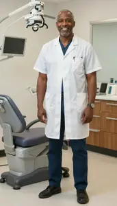 Male Orthodontist Assistant Stock Photo