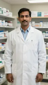 Male Pharmacists Portrait Stock Photo