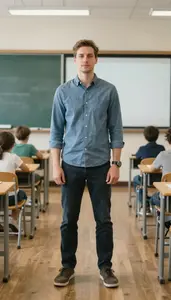 Male Pre Kindergarten Special Education Teacher Portrait Stock Photo