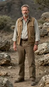 Male Research Archaeologist Professional Stock Photo