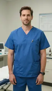 Male Staff Anesthetist Stock Photo