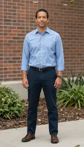 Male University Institutional Researcher Stock Photo