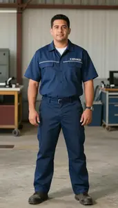 Male Well Services Operator Professional Stock Image