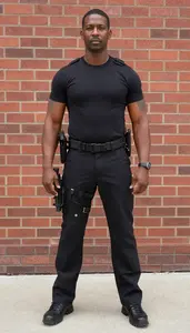 Male Bodyguard Portrait Stock Photo