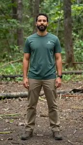 Male Camp Counselor Stock Photo